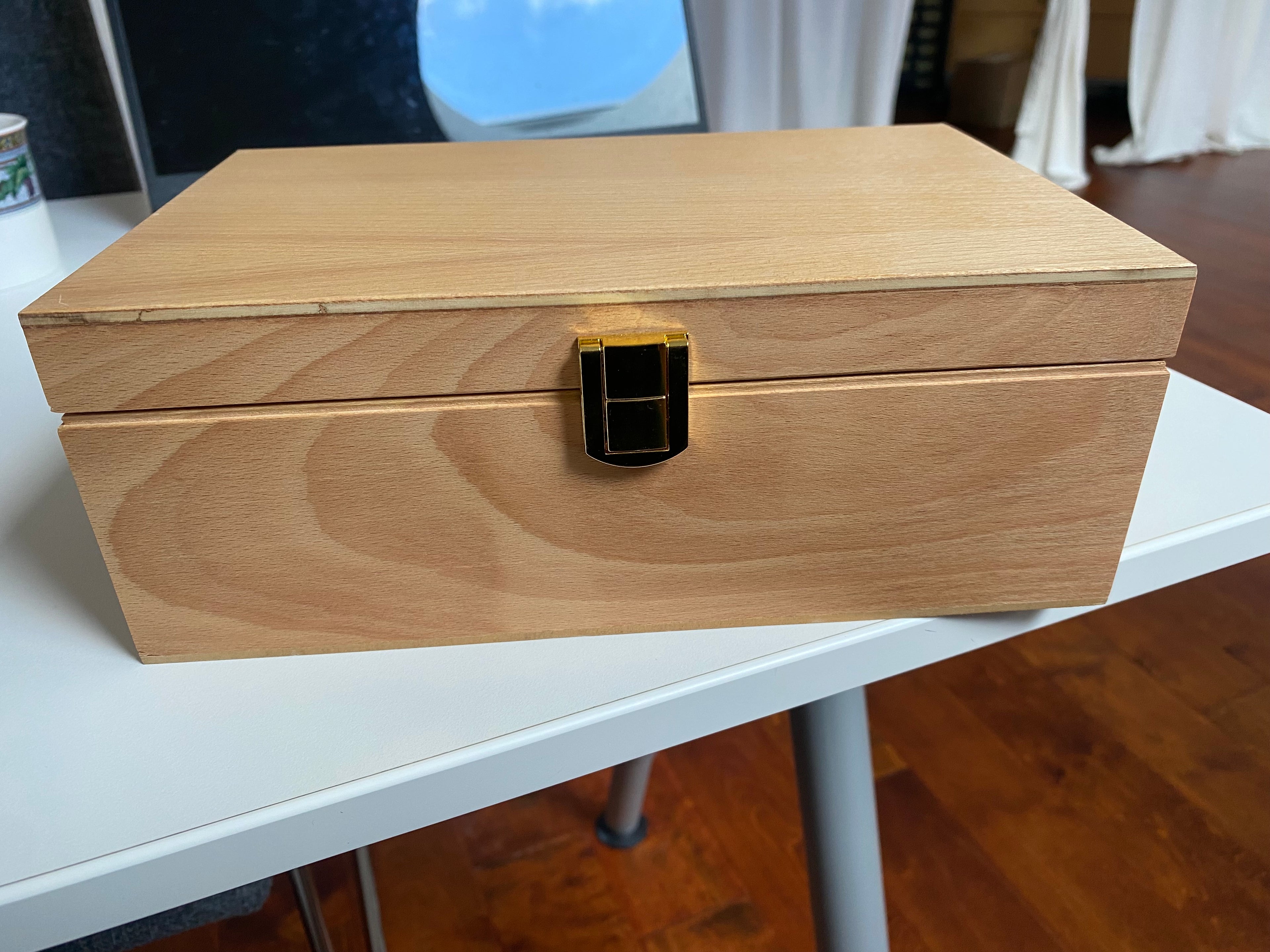 Wooden Storage Box for Color Light Therapy tools