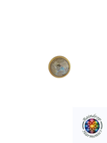 16mm Labradorite Gemstone Tip in Brass Setting