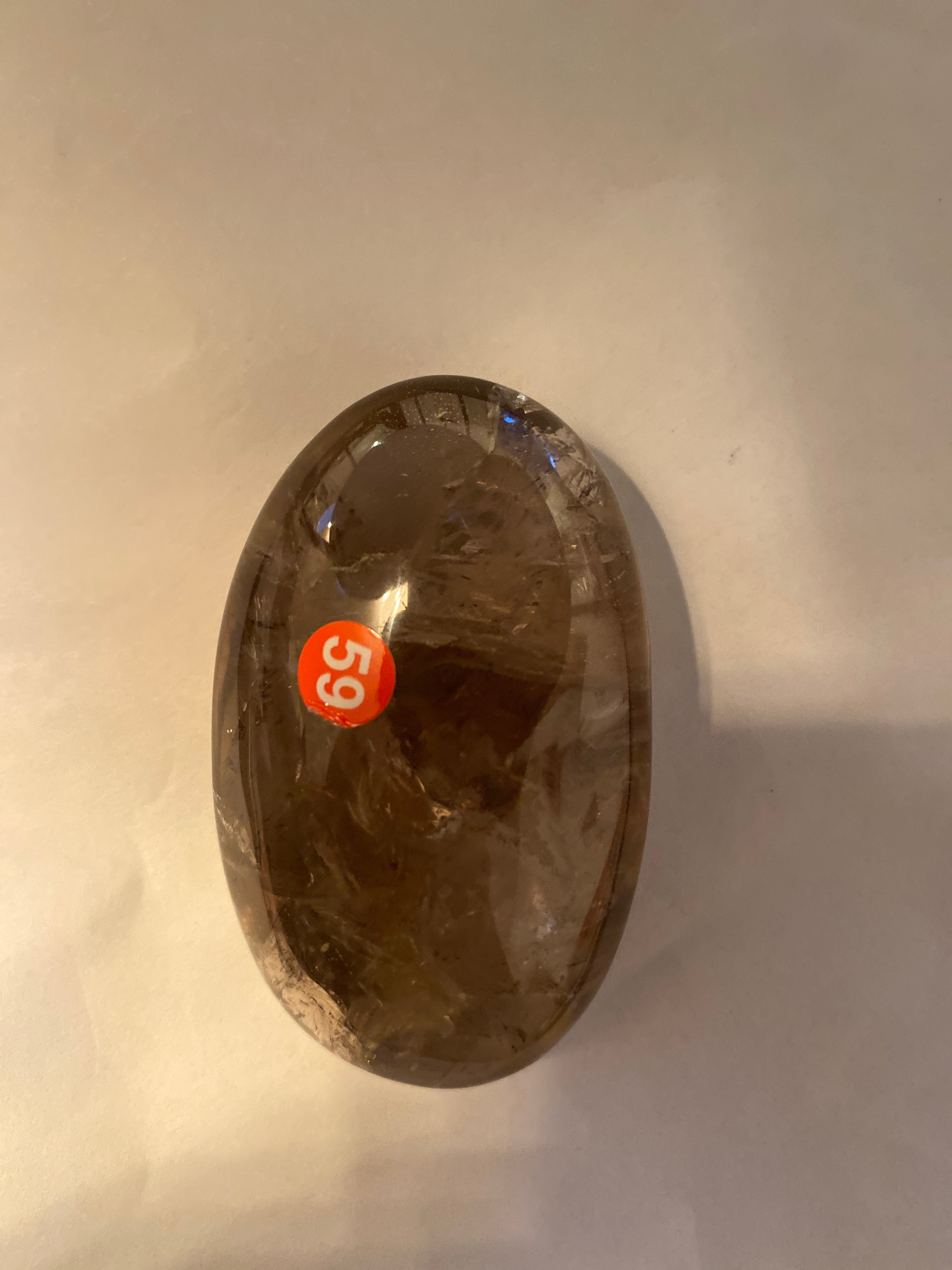 Smokey Quartz Palm Stone - 3 inch