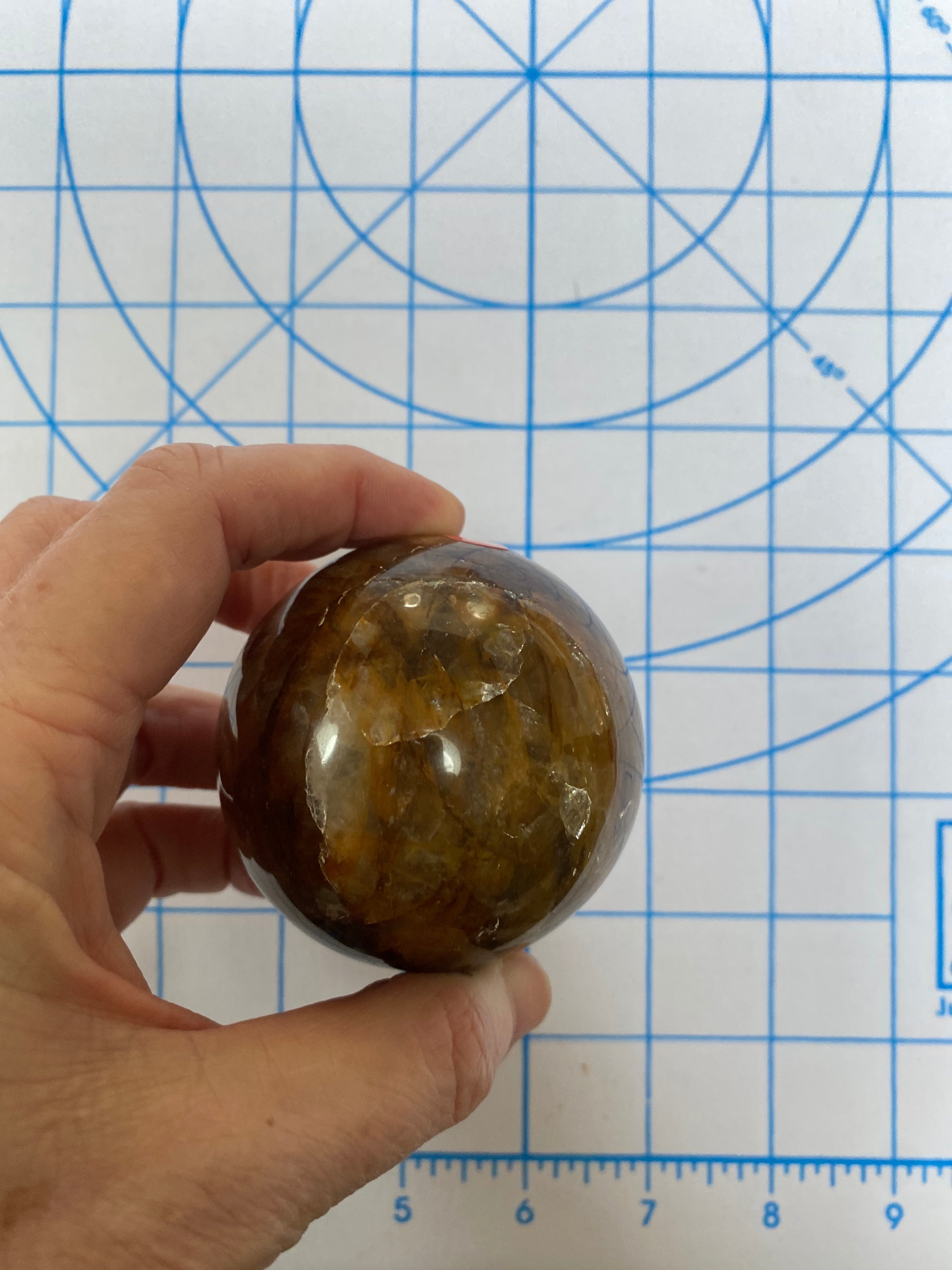Fire Quartz Sphere - 2.5 inch