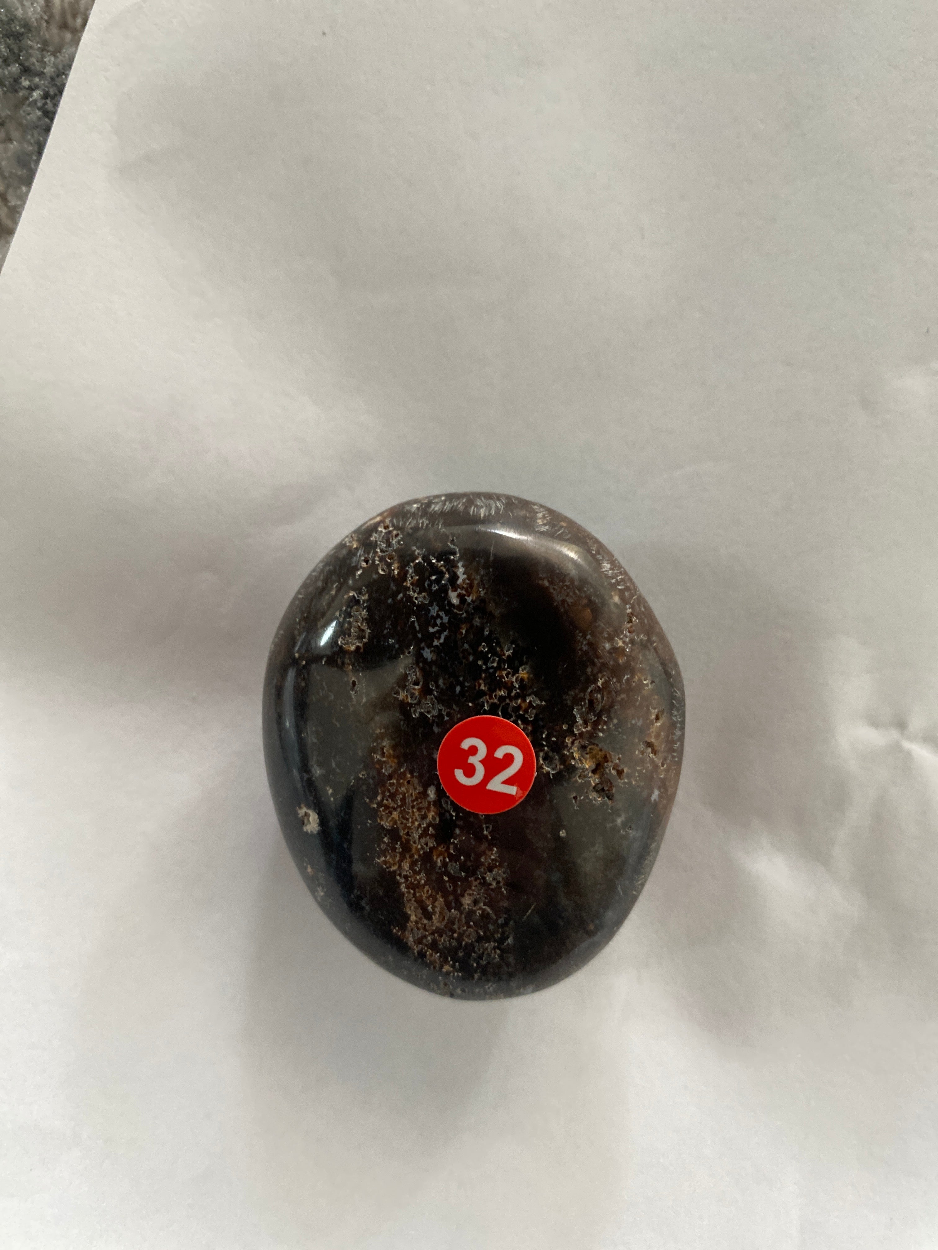 Black Opal Palm Stone - 2.5 inch