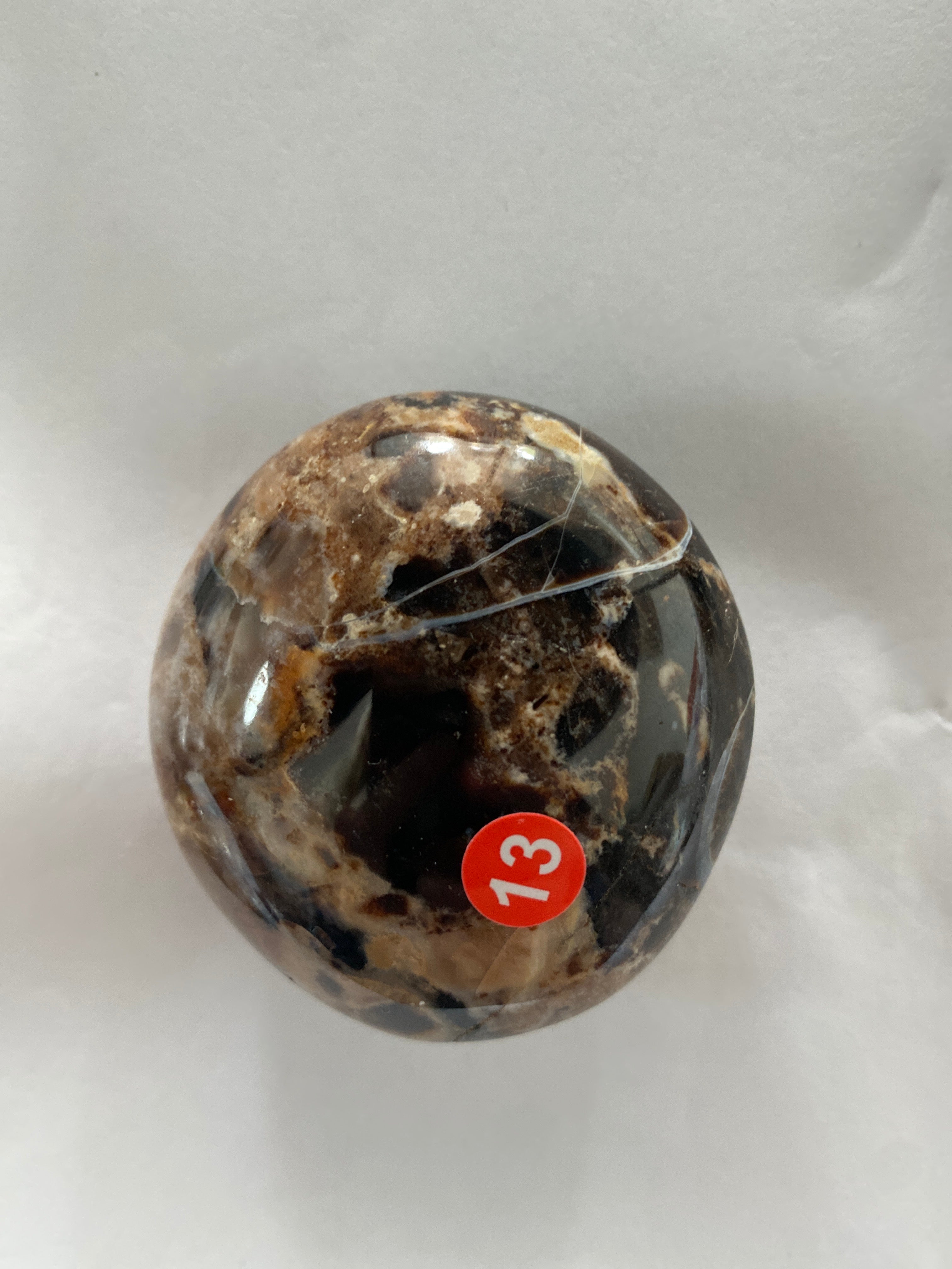 Black Opal Palm Stone - 2.5 inch