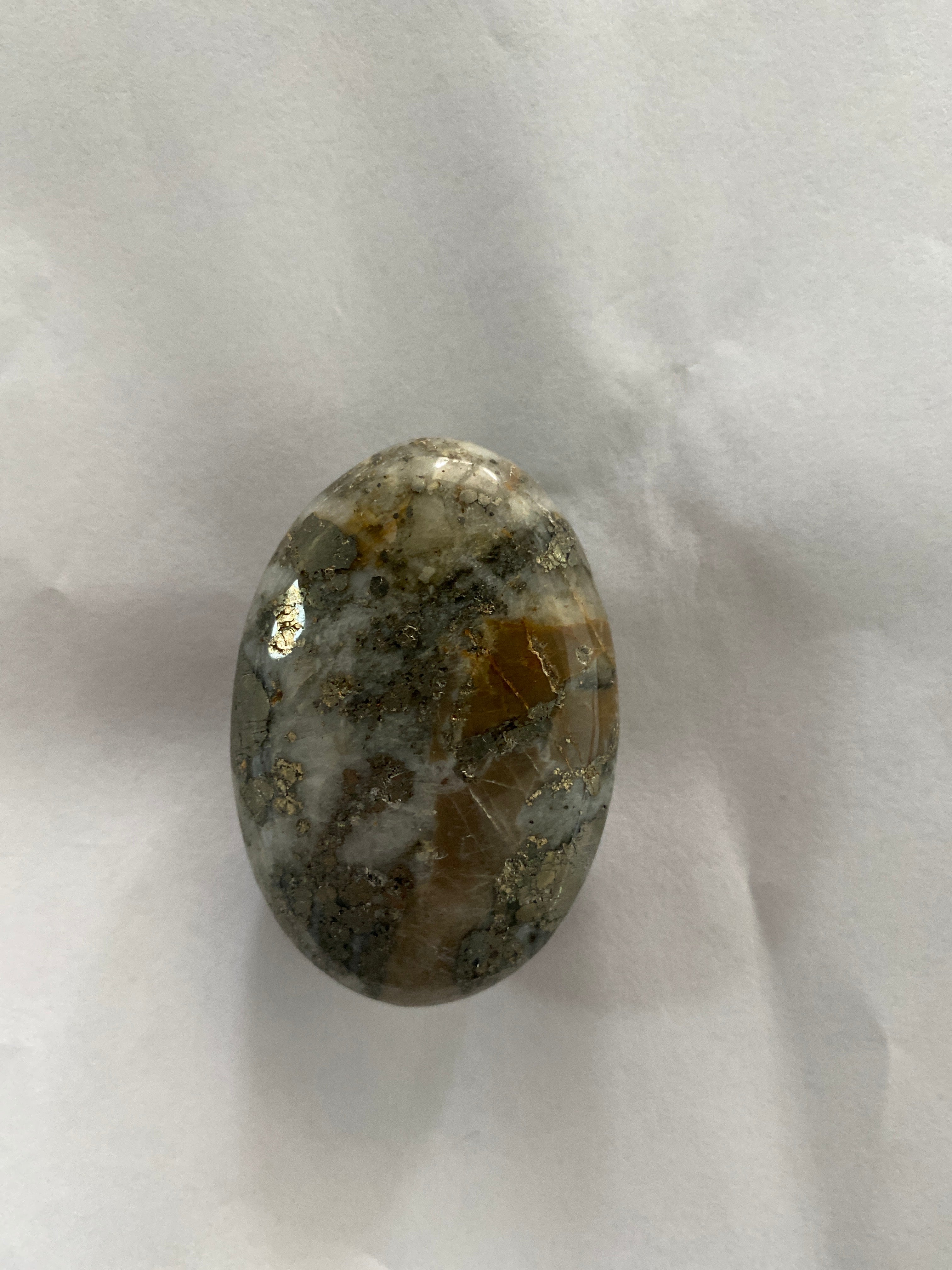 Marcasite Palm Stone - 2.5 inch