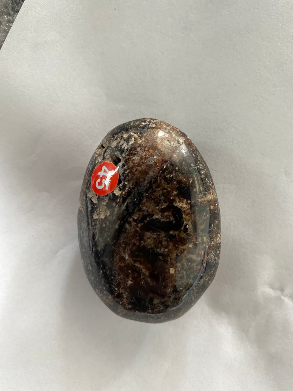 Black Opal Palm Stone - 2.5 inch