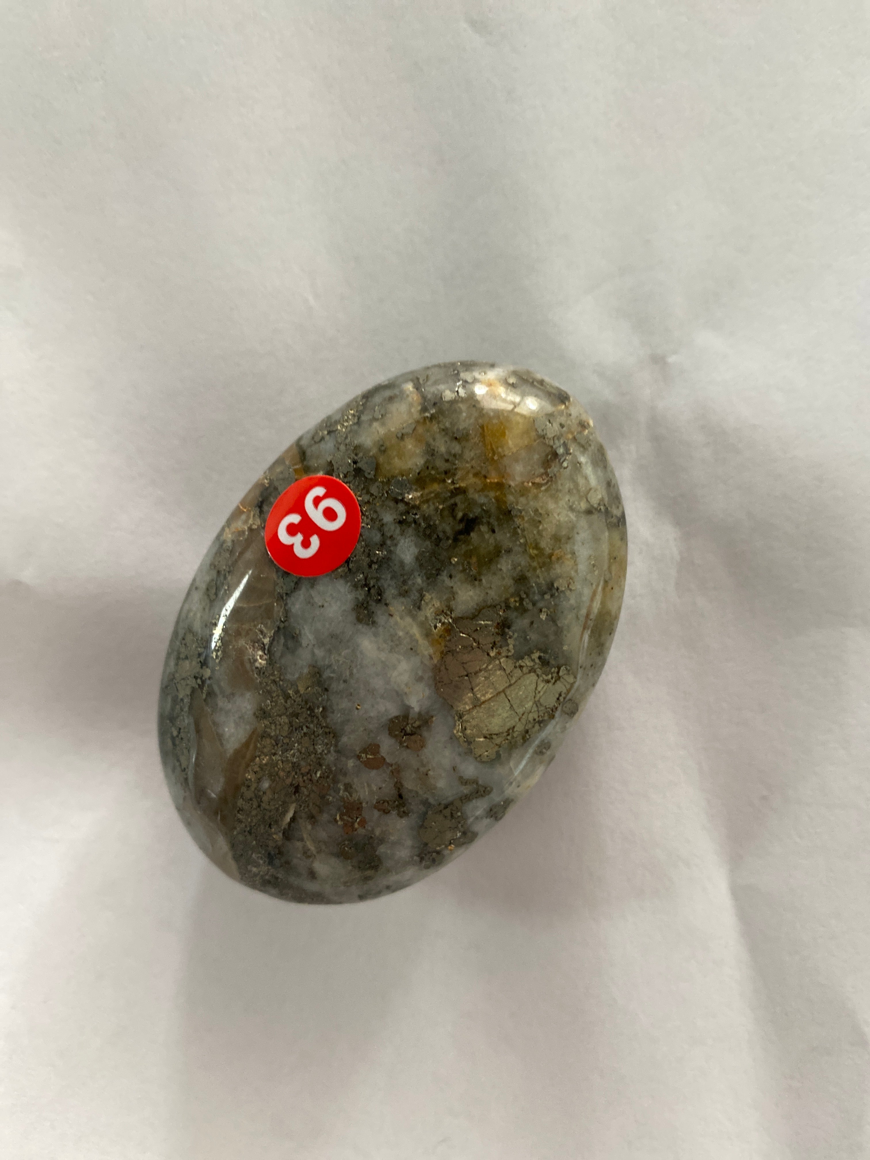 Marcasite Palm Stone - 2.5 inch