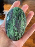 Ruby Zoisite Palm Stone - 3.5 inch