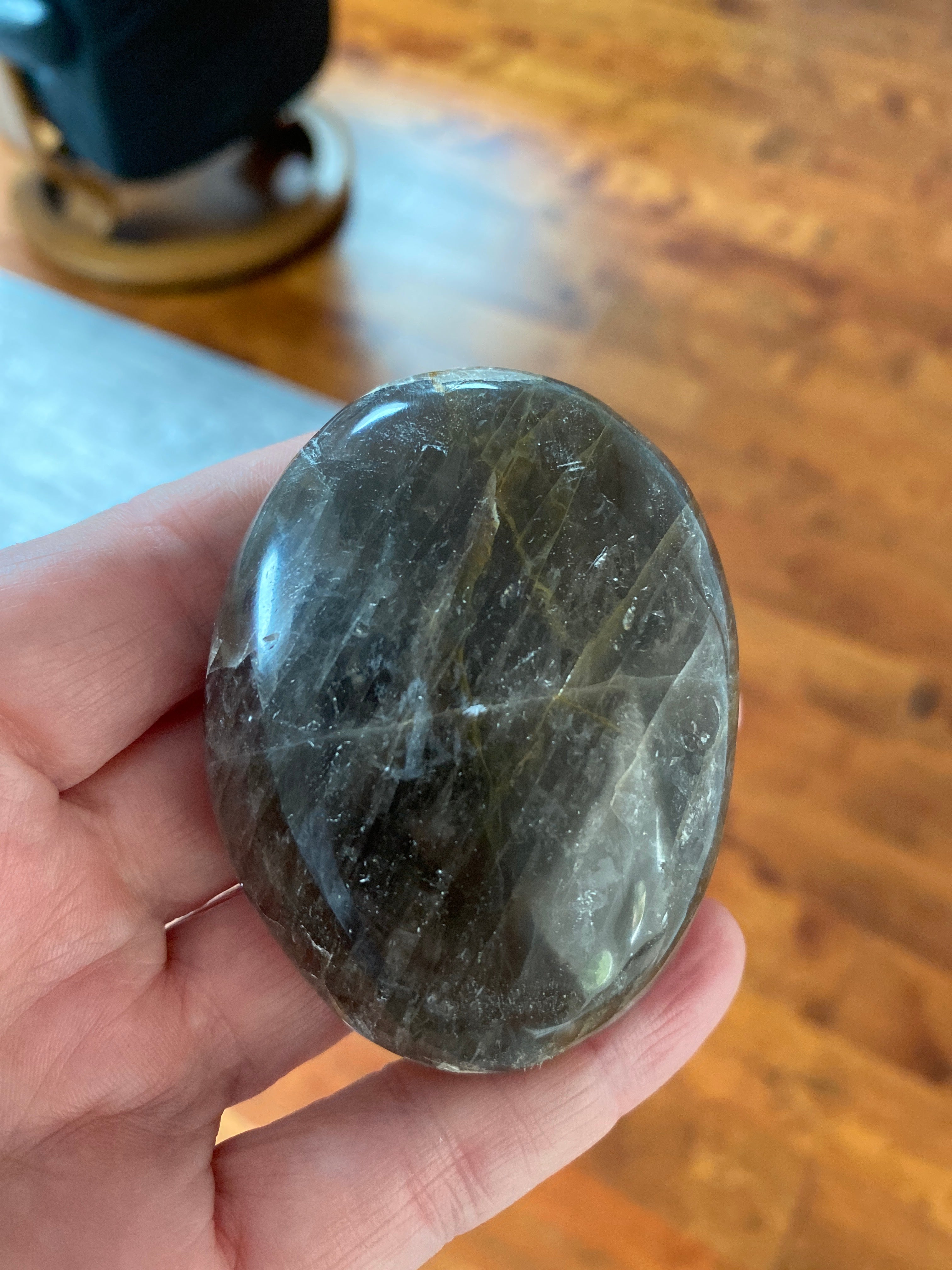 Moonstone Palm Stone - 2.75 inch