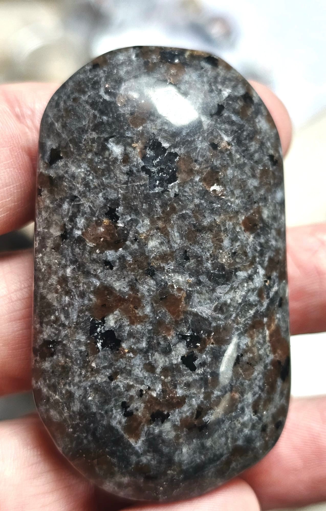 Yooperlite Palm Stone - 2.5 inch