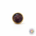 16mm Flat Rainbow Fluorite Gemstone Tip