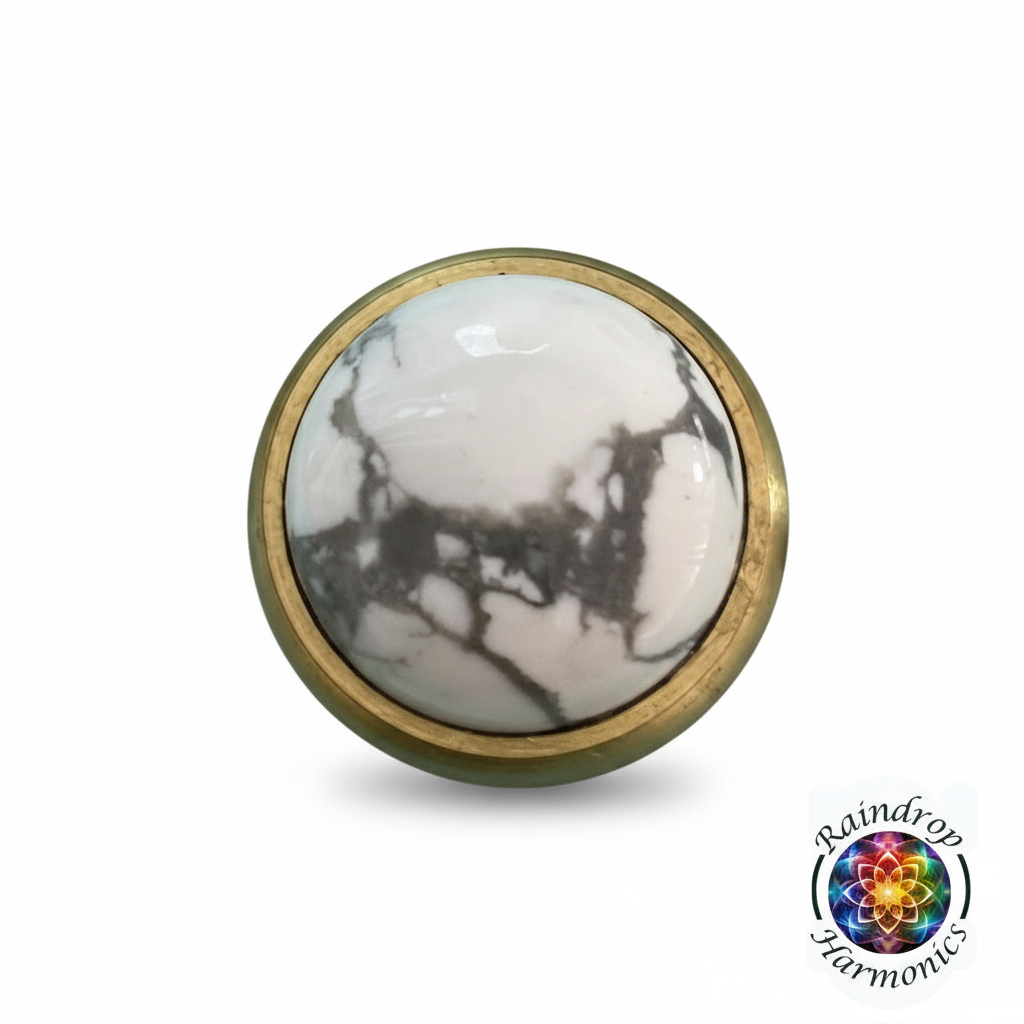 18mm Howlite Gemstone Tip