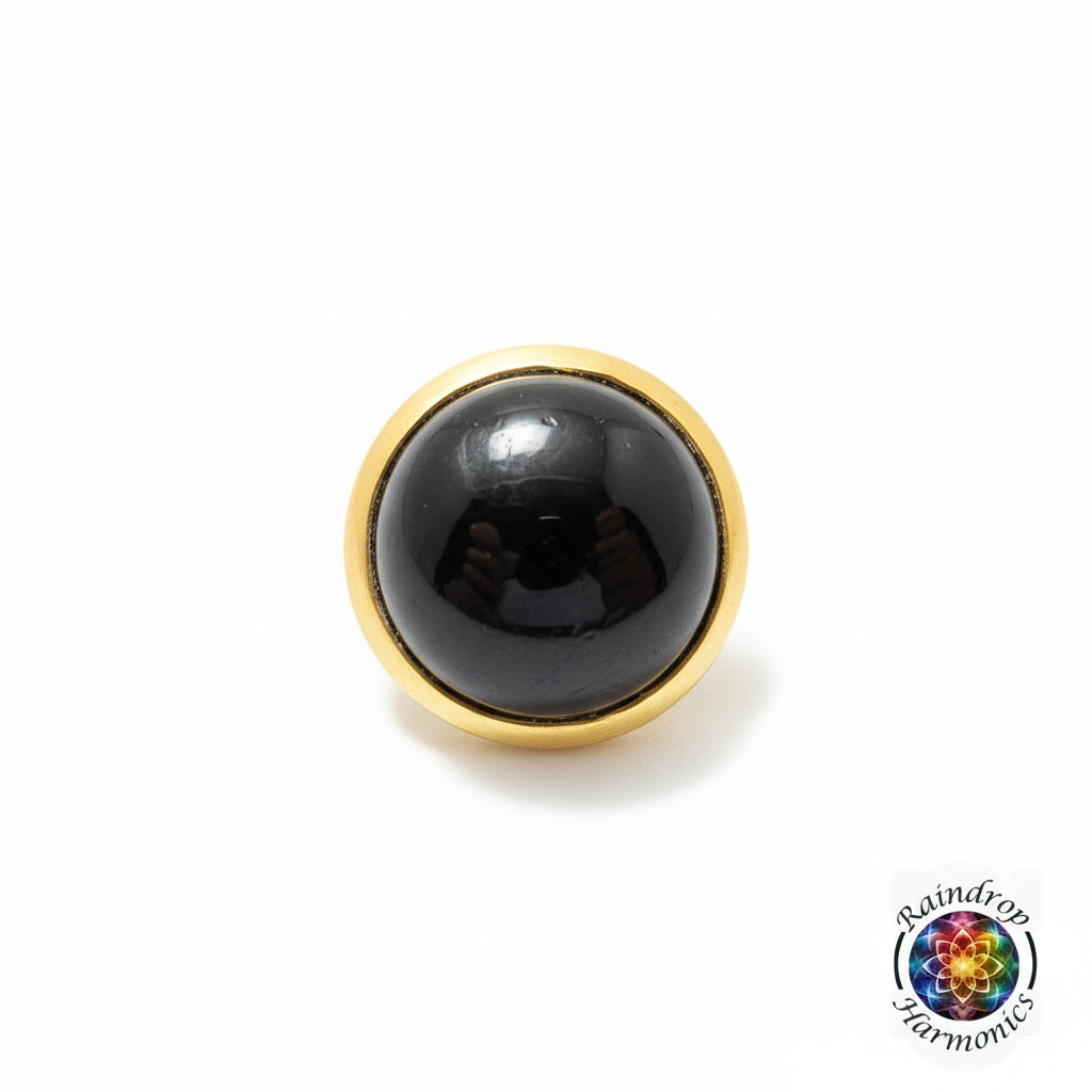 16mm Black Tourmaline Gemstone Tip